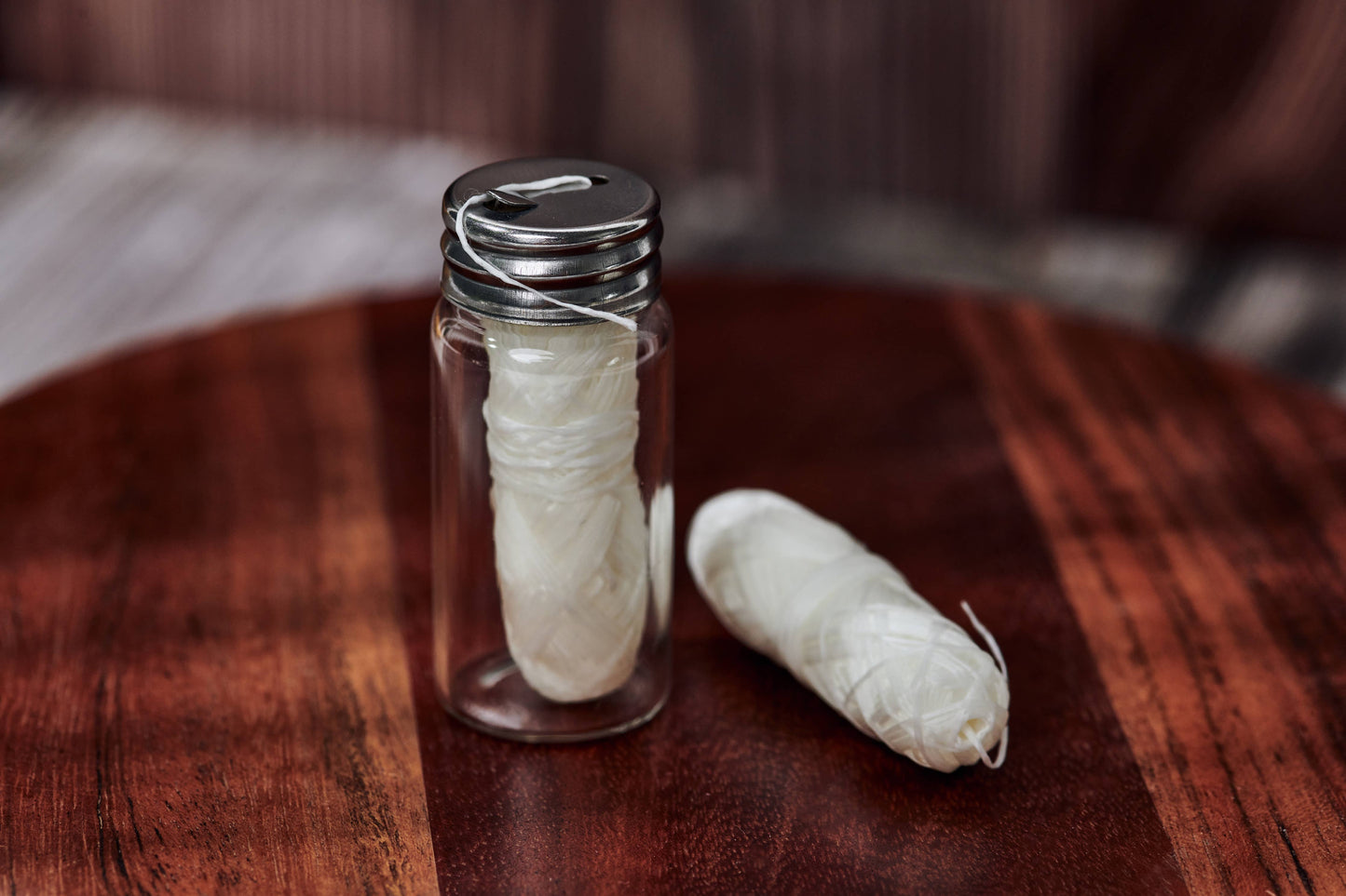 Bamboo Dental Floss Bundle (Glass Jar + 2 Refills)