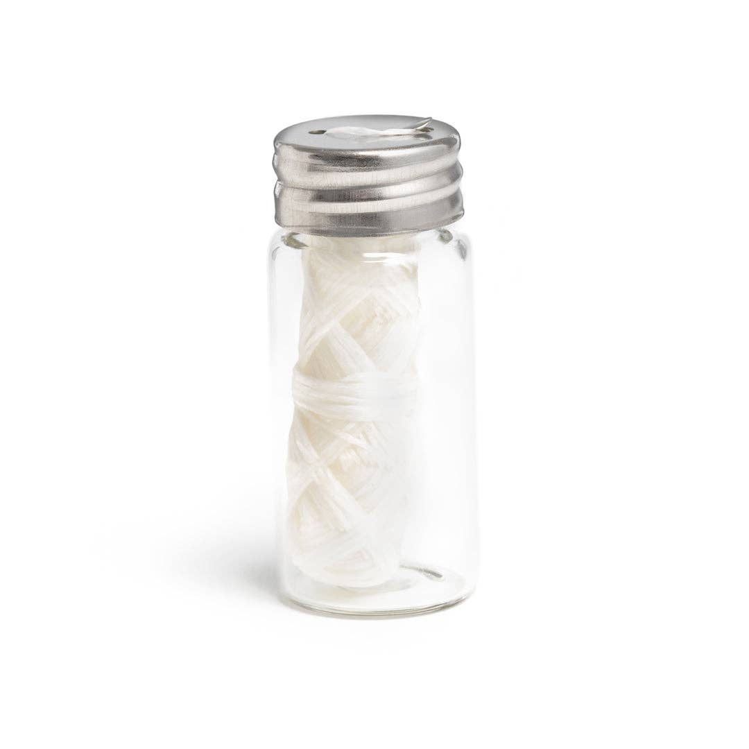 Bamboo Dental Floss Bundle (Glass Jar + 2 Refills)